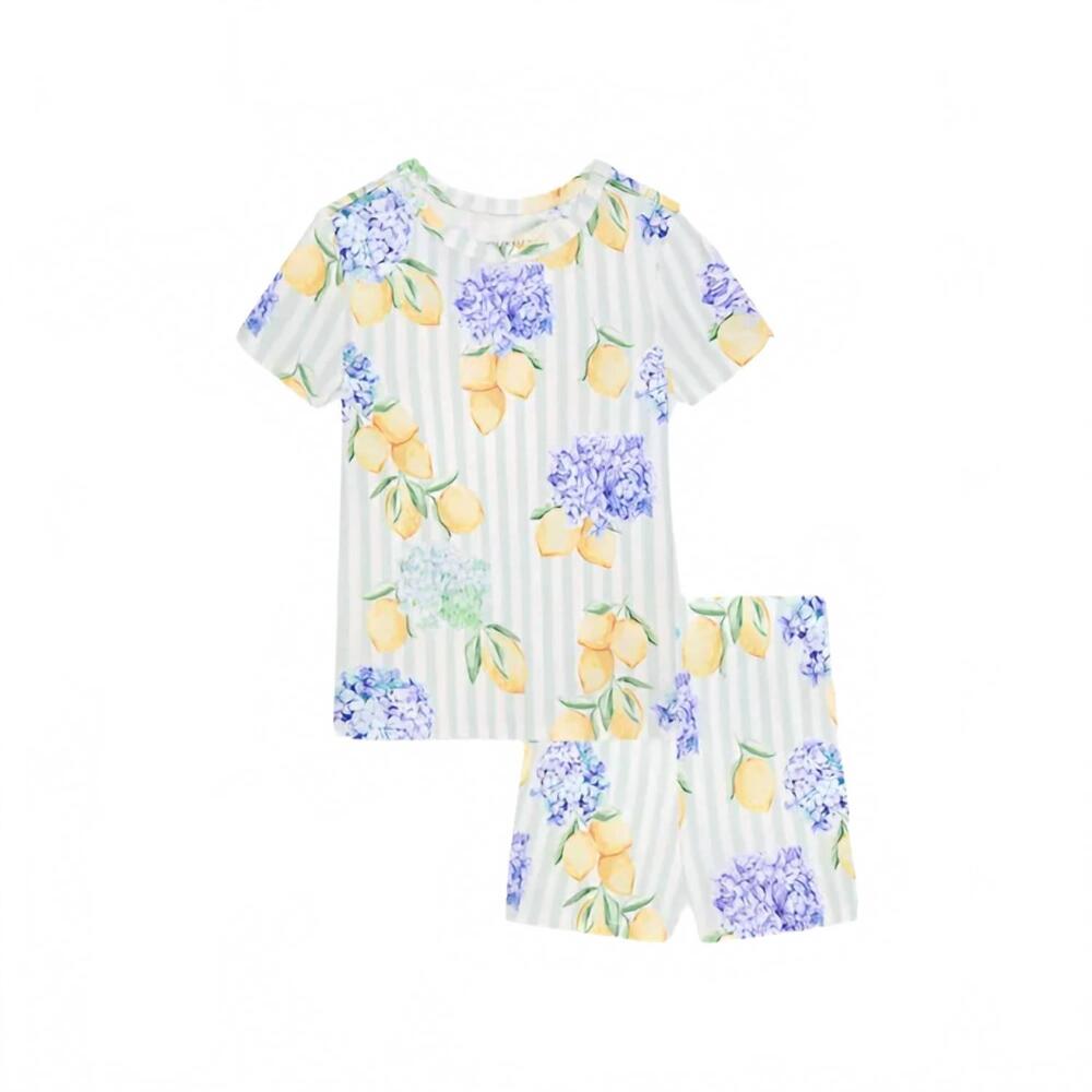 NEW POSH PEANUT girls nicola classic pajama short set in multicolor